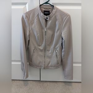 Express Faux Leather moto jacket
